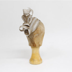 Fascinator Curly Karli - Taupe / Hellgrau