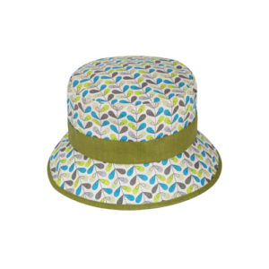 Fiebig Regenhut gemustert mit Blumen - Kiwi