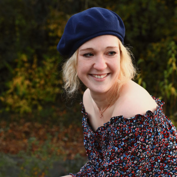 Baskenmütze Baumwolle Sommer Rollrand