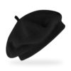 Baskenmütze Baumwolle Sommer - Schwarz
