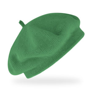 Baskenmütze Baumwolle Sommer - Smaragd