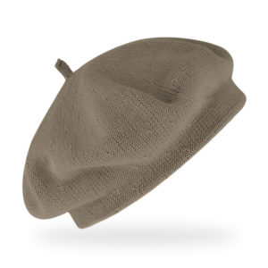 Baskenmütze Baumwolle Sommer - Taupe