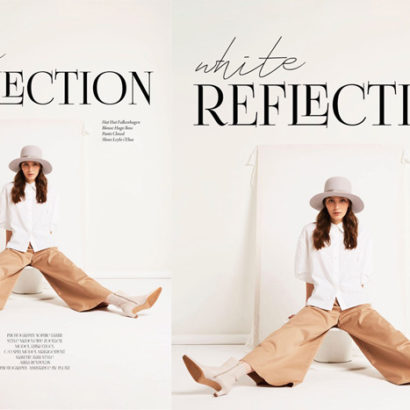 Hut Falkenhagen Feature: "White Reflection" Editorial im LATEST MAGAZINE