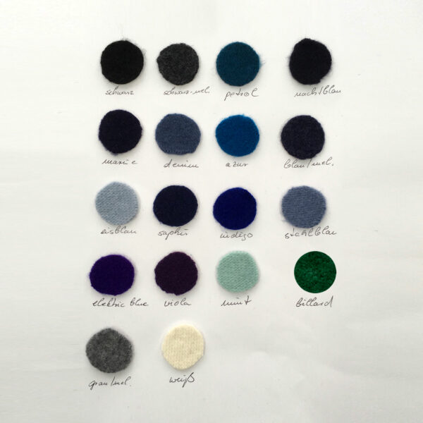 Kopfkur Farbkarte - Marit | Lotte | Mia - BLAUTÖNE