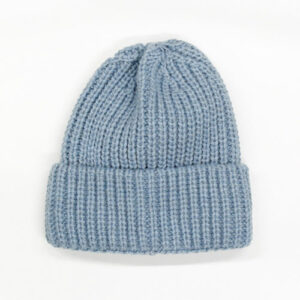 Strickmütze Umschlag - Eisblau