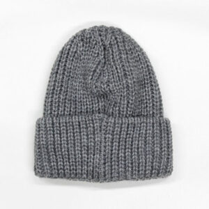 Strickmütze Umschlag - Grau