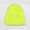 Strickmütze Umschlag - Neongelb