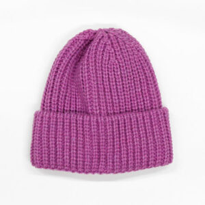 Strickmütze Umschlag - Orchidee