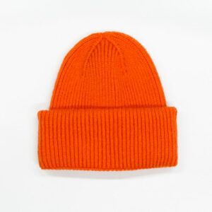 Strickmütze Umschlag - Kürbis