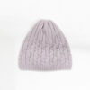 Strickmütze Kaschmir Zopfmuster - Rose