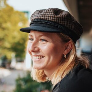 Bullani Marinemütze Wolle Kariert