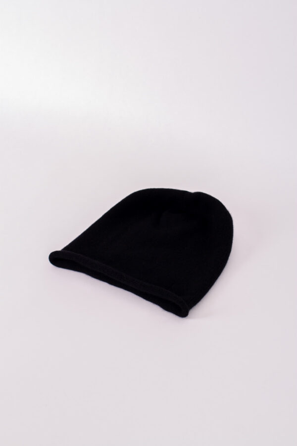 Strickmütze Kaschmir Rollrand