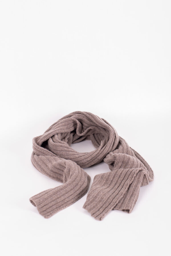 Großer Strickschal Kaschmir gerippt