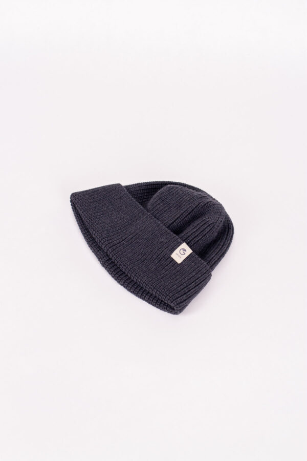 Grote Strickmütze mit Umschlag GOTS