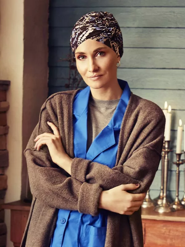 Turban Lotus printed