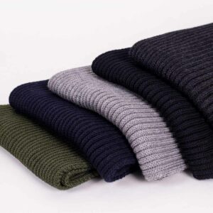 Strickschal Merino gerippt