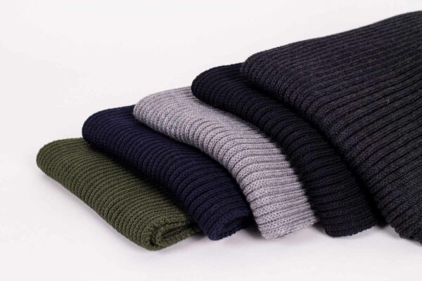 Strickschal Merino gerippt