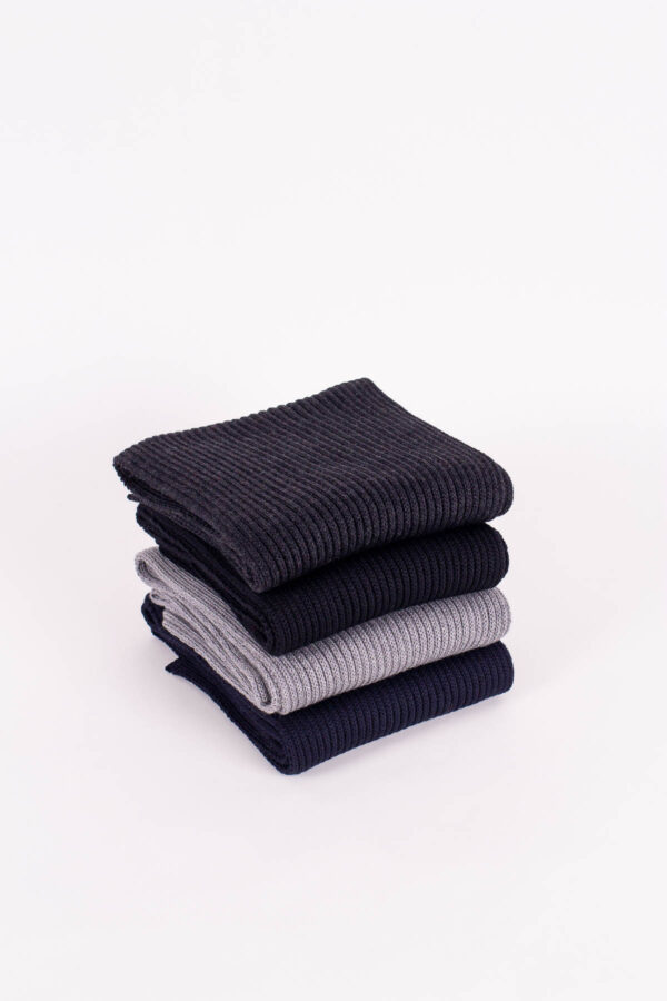 Strickschal Merino gerippt