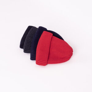 Strickmütze Umschlag fein gerippt