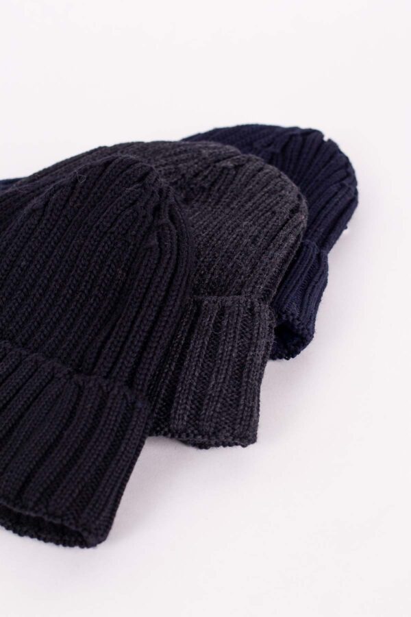 Strickmütze grob gerippt mit Fleece