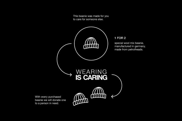 WE CARE Strickmütze HF x EG