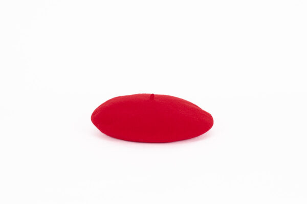 Baskenmütze Wolle Winter Rot Baskenmütze Wolle Winter