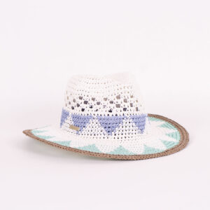 Seeberger gehäkelter Papierstroh Fedora