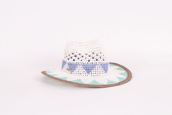 Seeberger gehäkelter Papierstroh Fedora