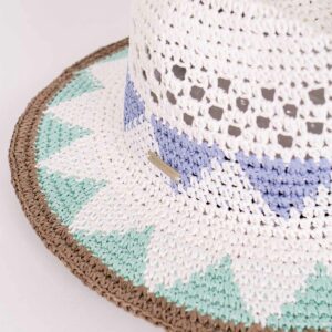 Seeberger gehäkelter Papierstroh Fedora