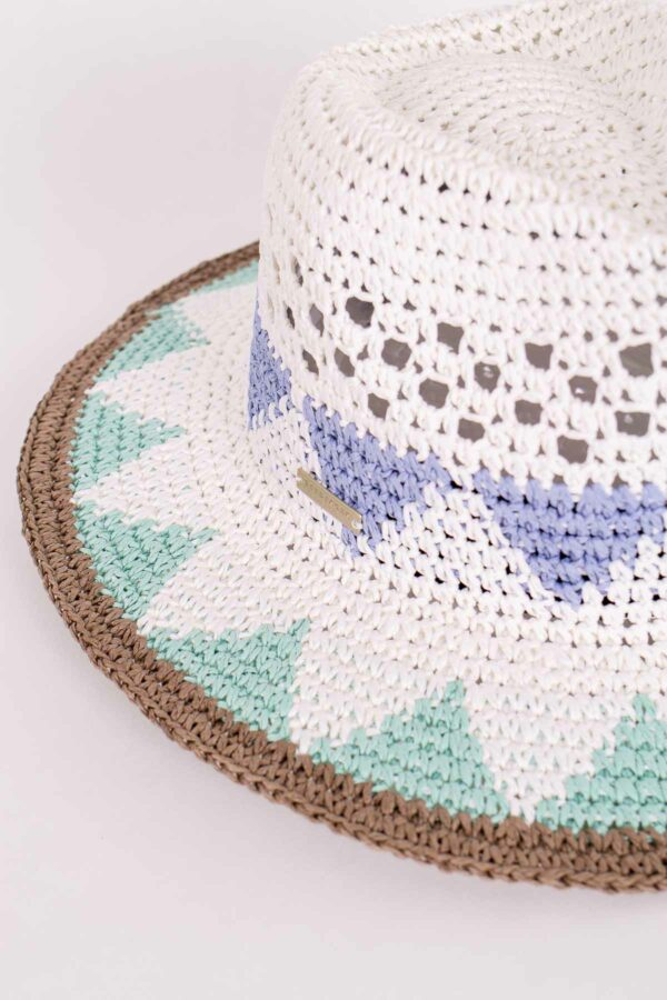 Seeberger gehäkelter Papierstroh Fedora