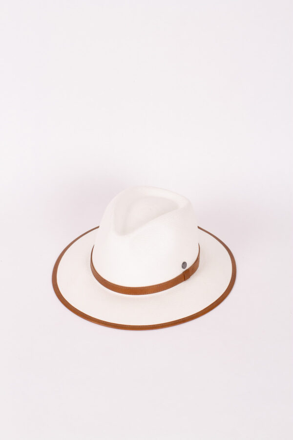 Vintimilla Hat Fashion Montecristi mit Leder