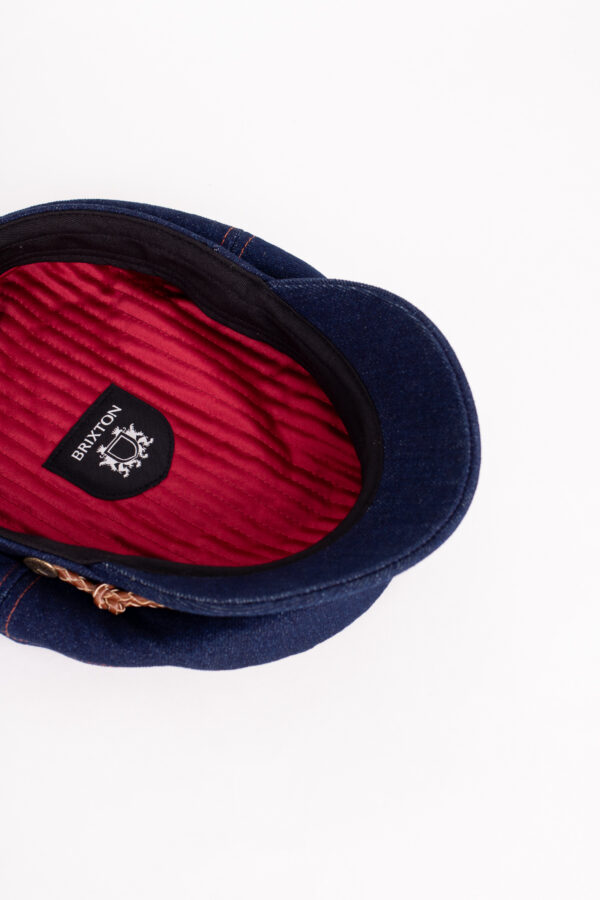 Brixton Fiddler Cap Washed Denim