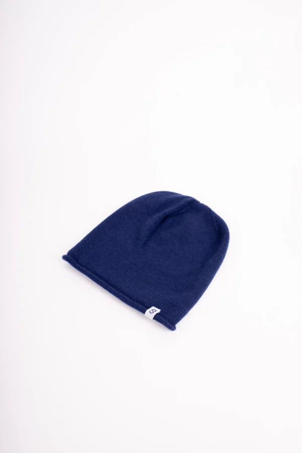 Strickmütze Kaschmir Rollrand
