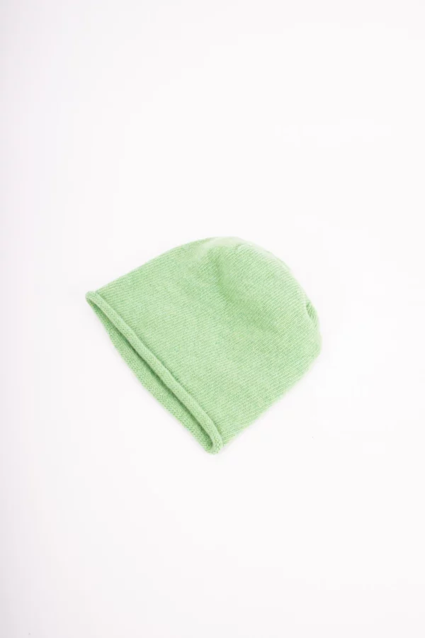 Grote Strickmütze mit Rollrand aus Wolle