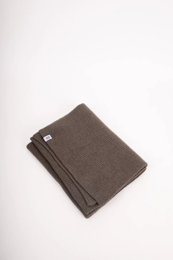 Grote soft gerippter Strickschal GOTS