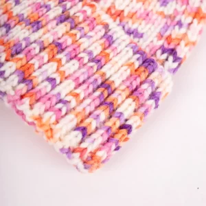 Grote Strickmütze mit Umschlag