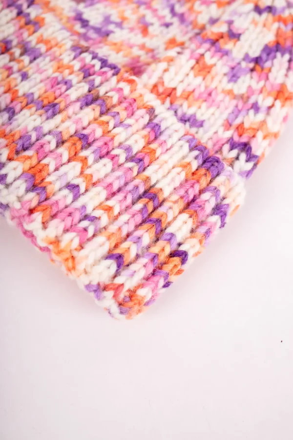 Grote Strickmütze mit Umschlag