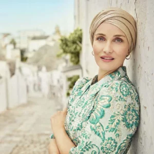 Turban Shakti printed Leinen