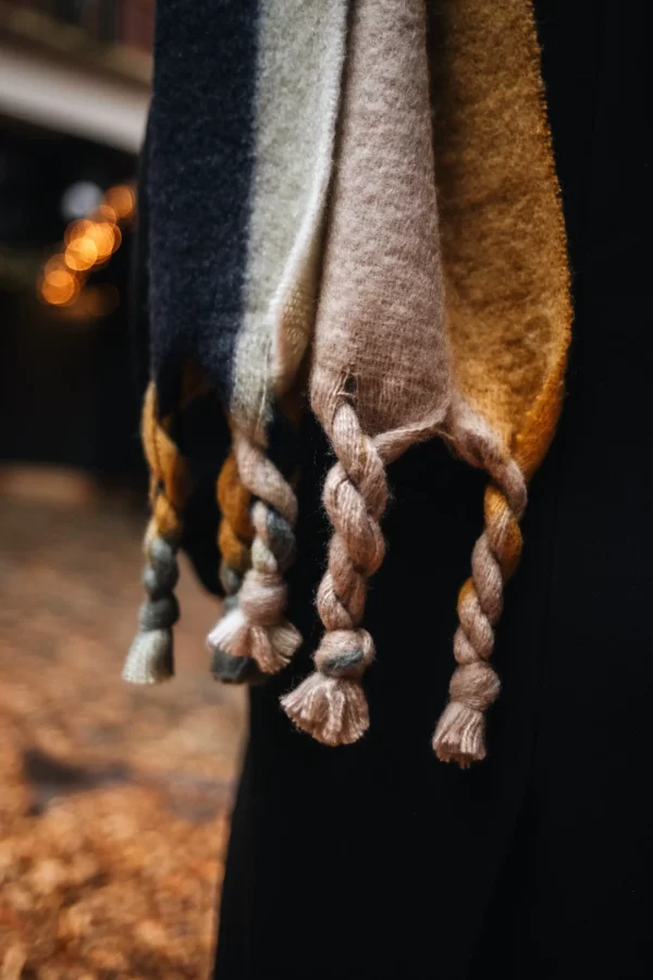 Seeberger gewebter Schal mit Karomuster