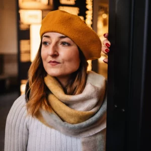 Baskenmütze Wolle Winter