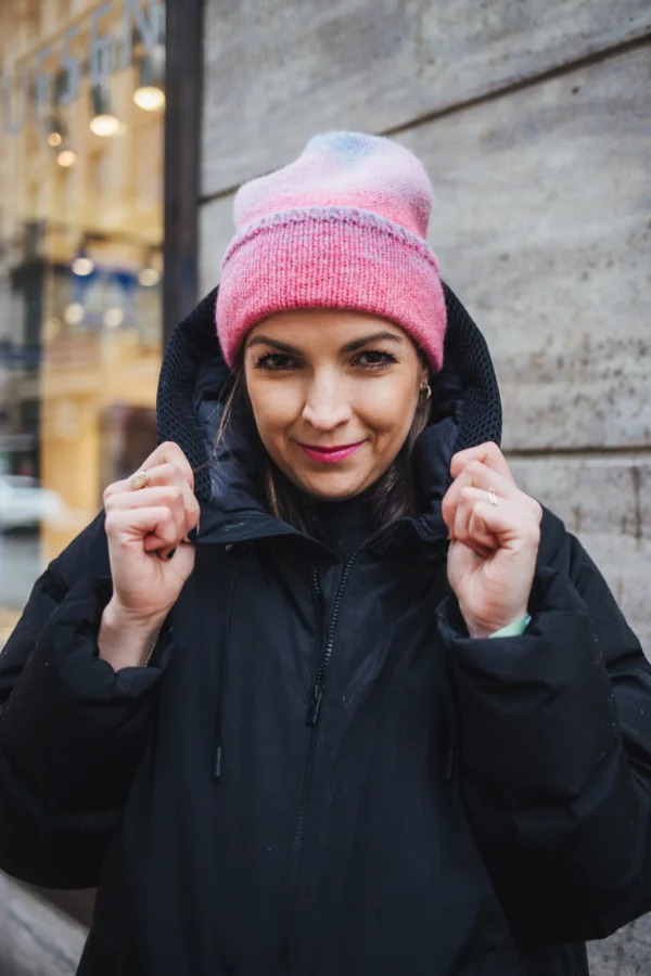 Bedacht Bunte Strickmütze