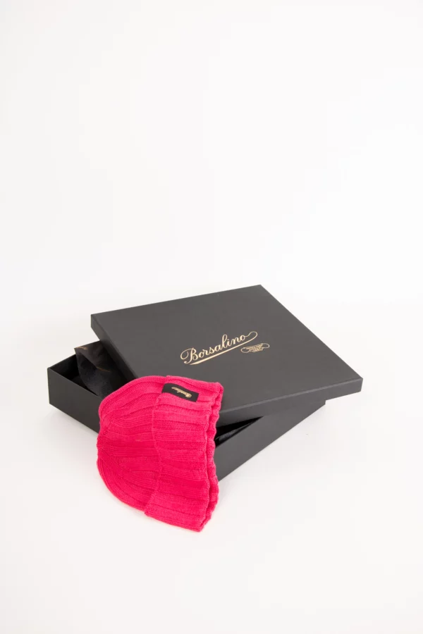 Borsalino Beanie Leinen