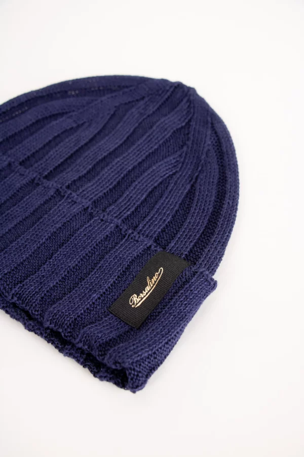 Borsalino Beanie Leinen