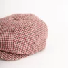 Brixton Brood LW Snap Cap kariert bordeaux