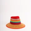 Bedacht Fedora Strohhut multicolor