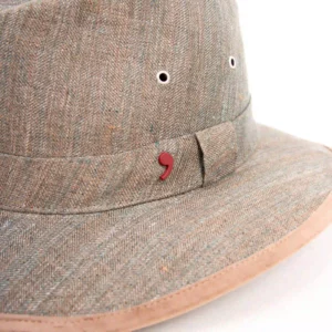 Alfonso D'Este Stoffhut aus Leinen