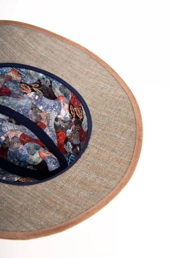 Alfonso D'Este Stoffhut aus Leinen