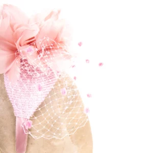 Fascinator mit Chenille Schleier