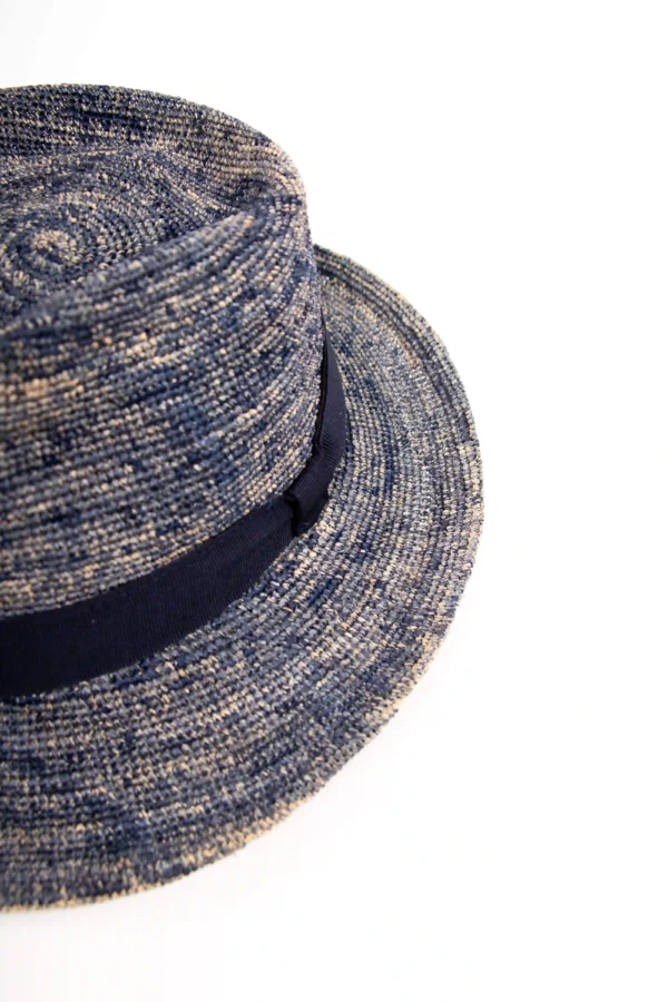 Fiebig Fedora Raffia Strohhut melange
