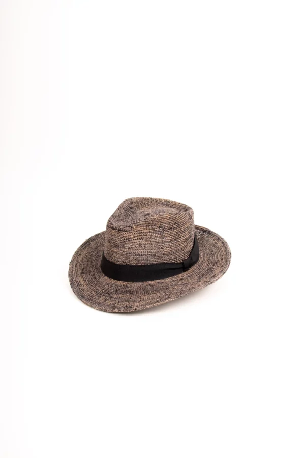 Fiebig Fedora Raffia Strohhut melange